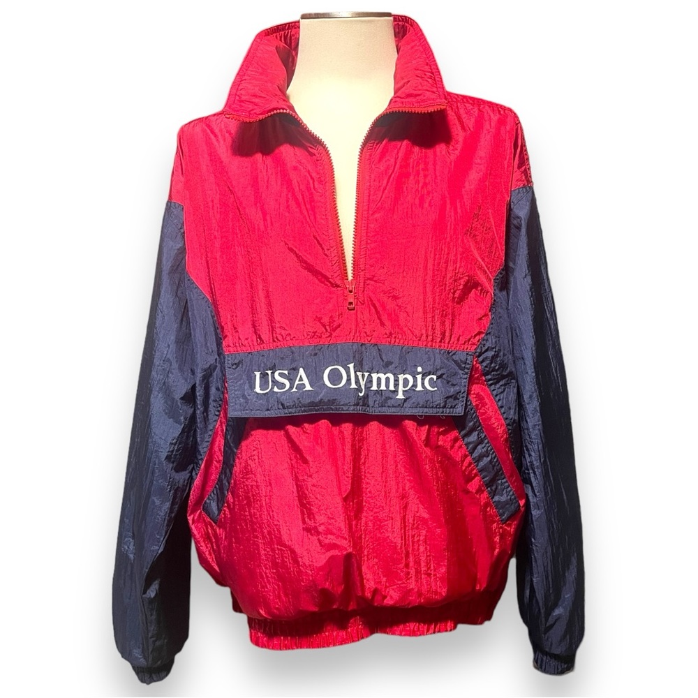 Vintage 90s USA Olympics Windbreaker Jacket Size Large